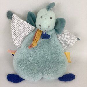 Doudou et Compagnie Paris Calinosaure Dinosaur Lovey Baby Security Plush Teal